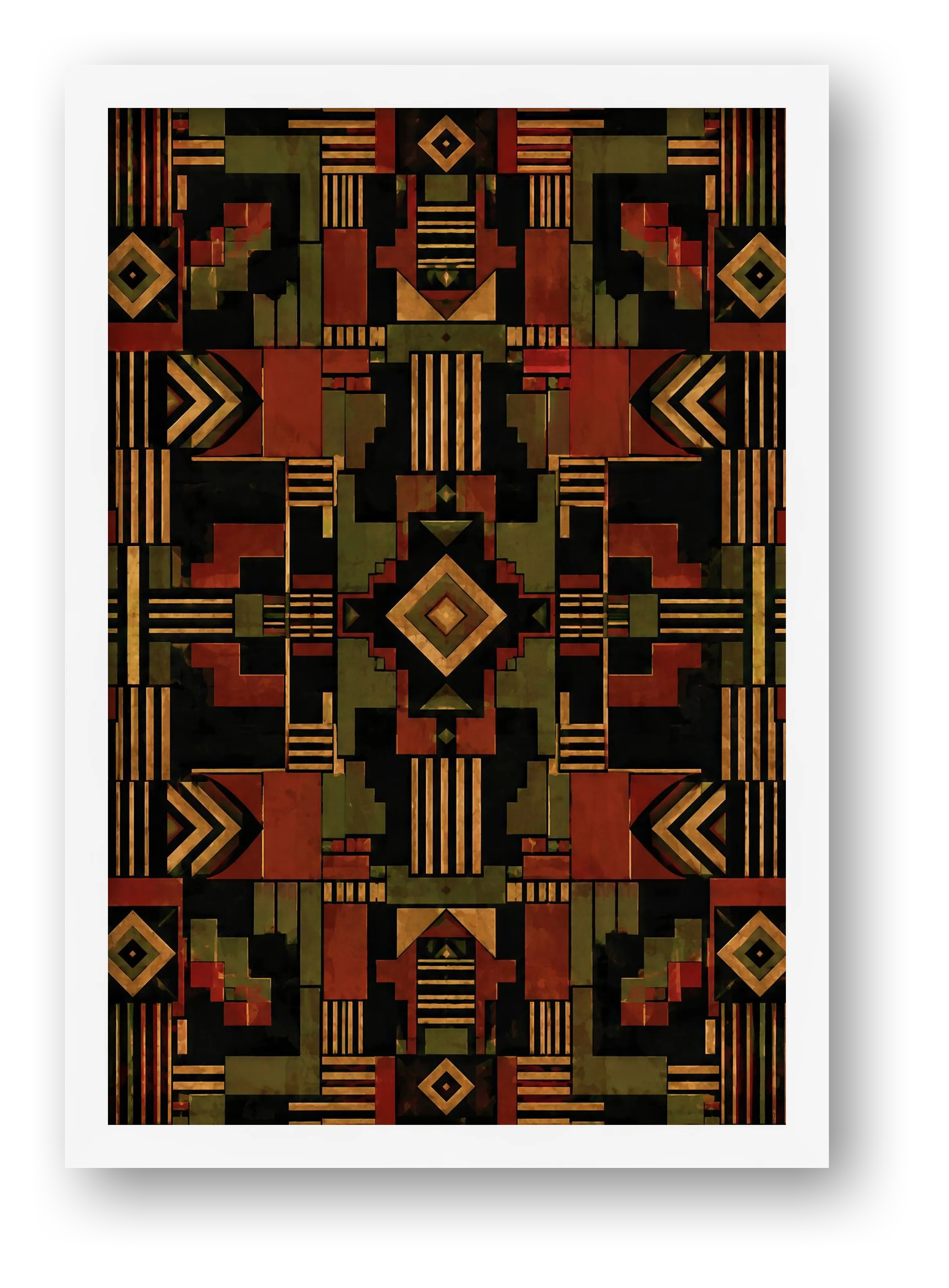Liberation Weave Pan African Modern — framed