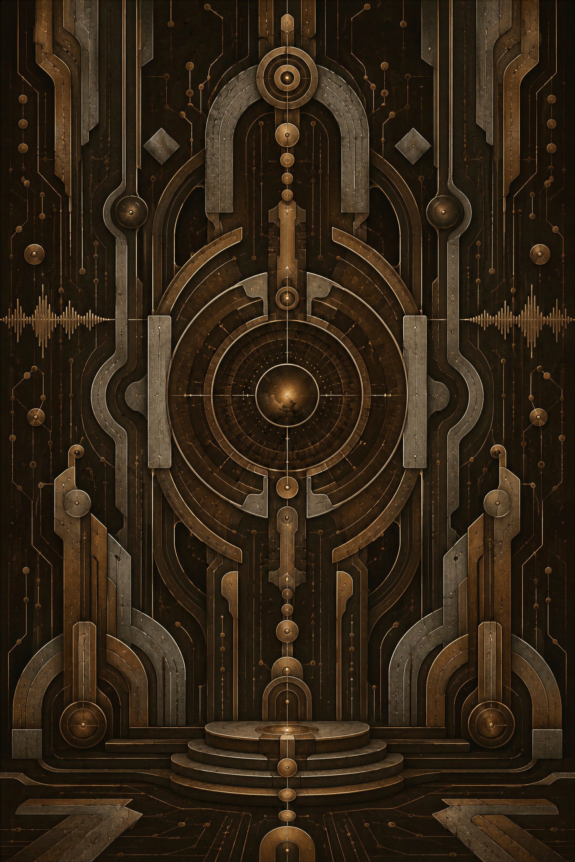 Bronze Portal — Afro-Future Archive — Digital Print