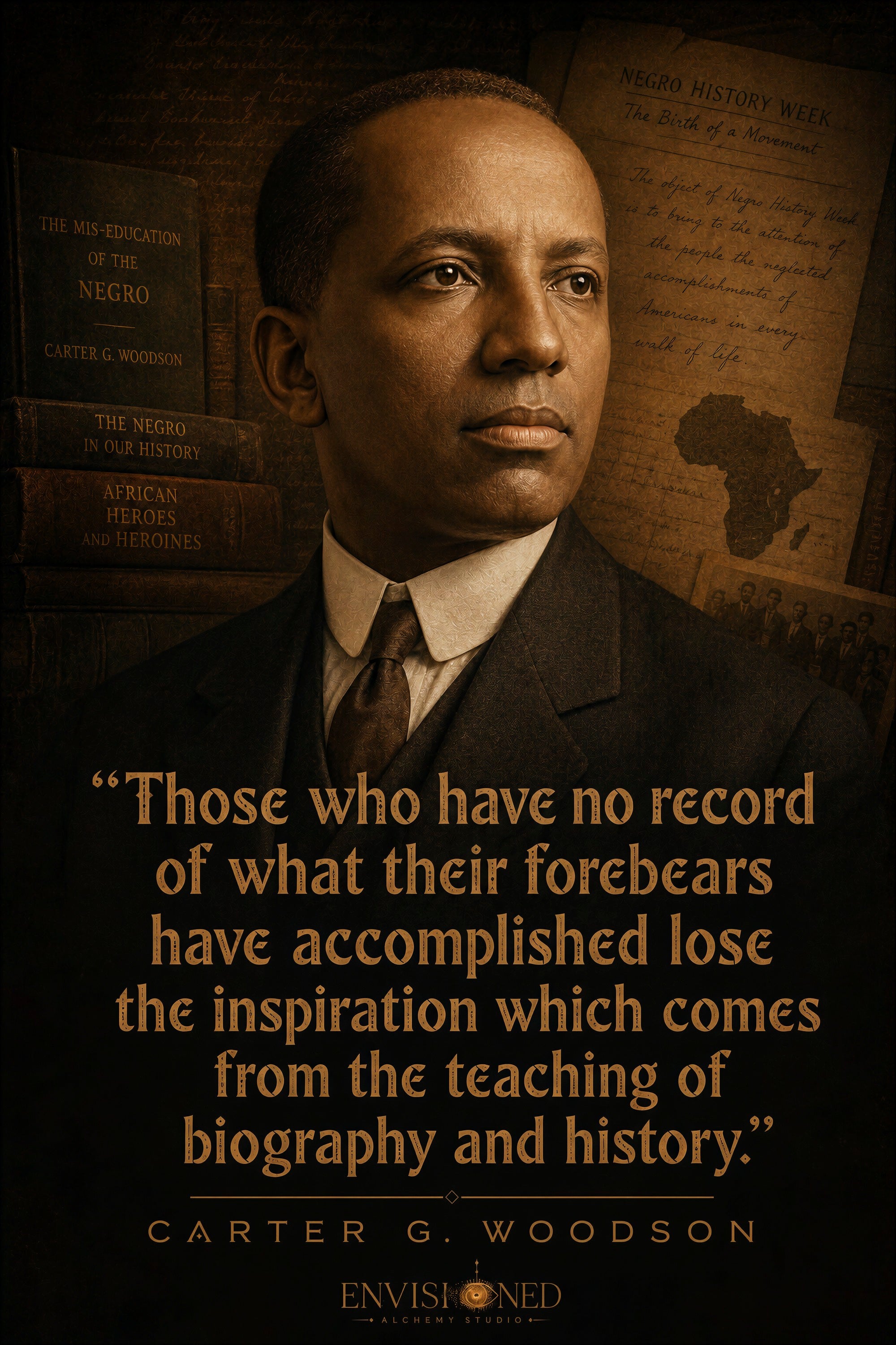 Carter G. Woodson — Legacy Speaks — Digital Print