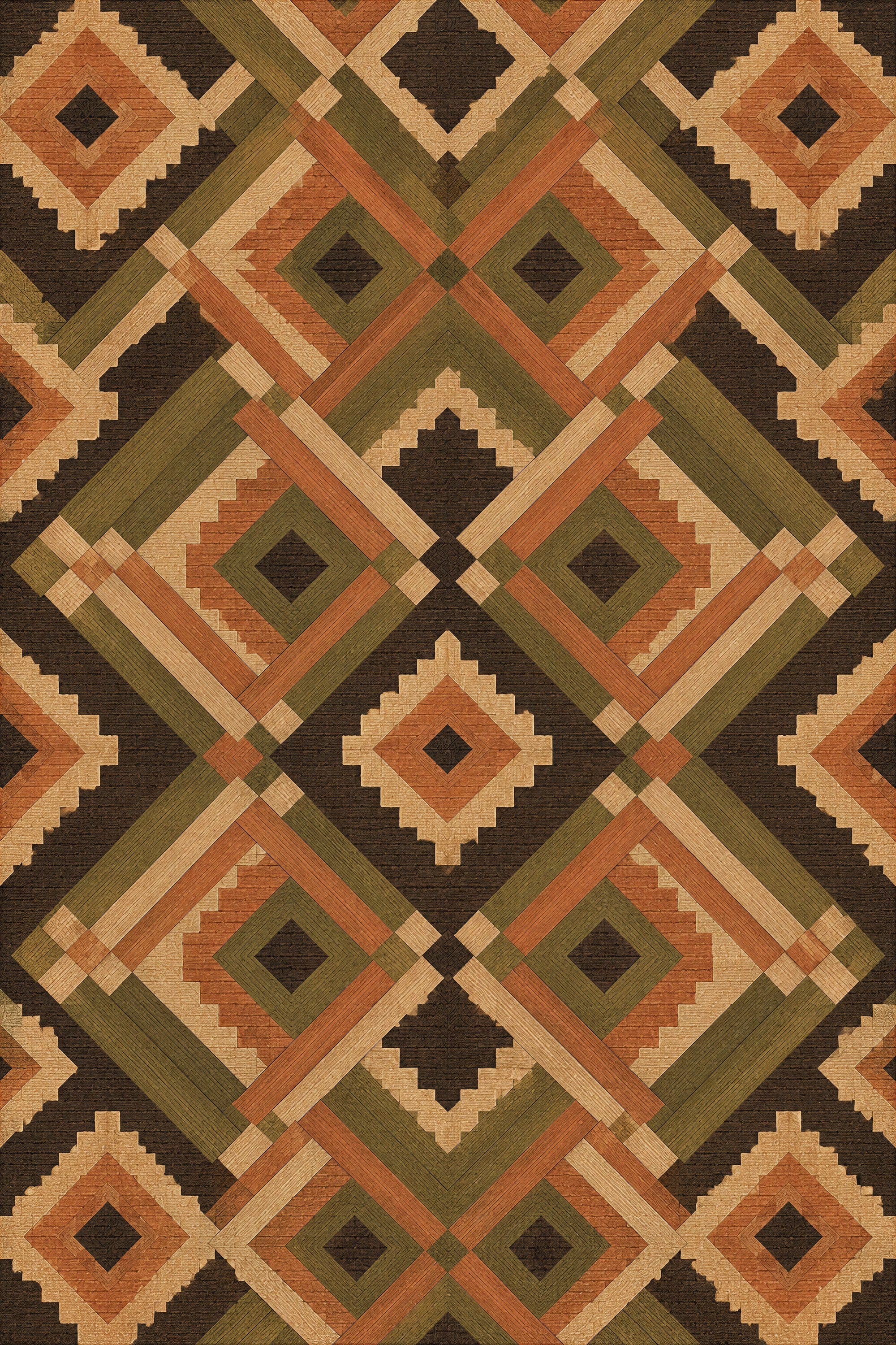 Earth Diamond — Heritage Weave — Digital Print