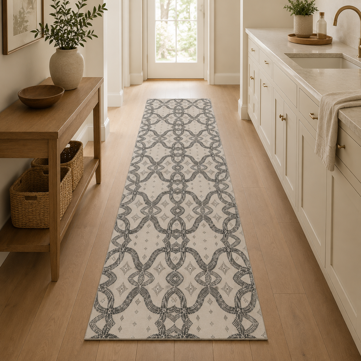 Zebra Rhythm – Monochrome Loom – Marbled Velvet Rug