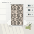 Zebra Rhythm – Monochrome Loom – Shower Curtain