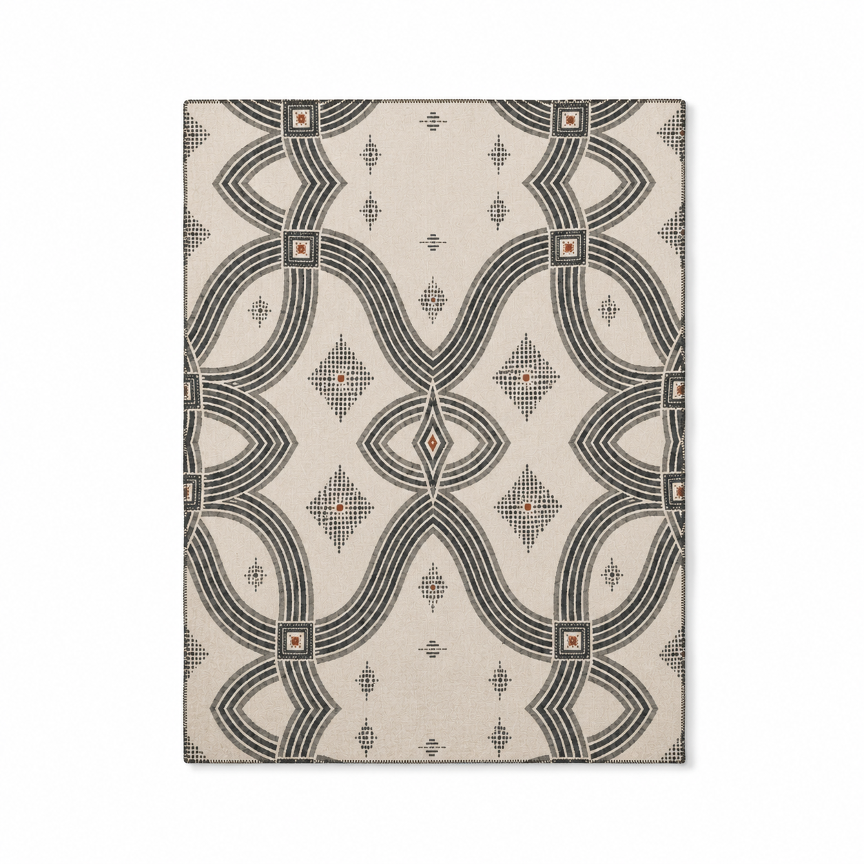 Zebra Rhythm – Monochrome Loom – Luxury Cotton Throw
