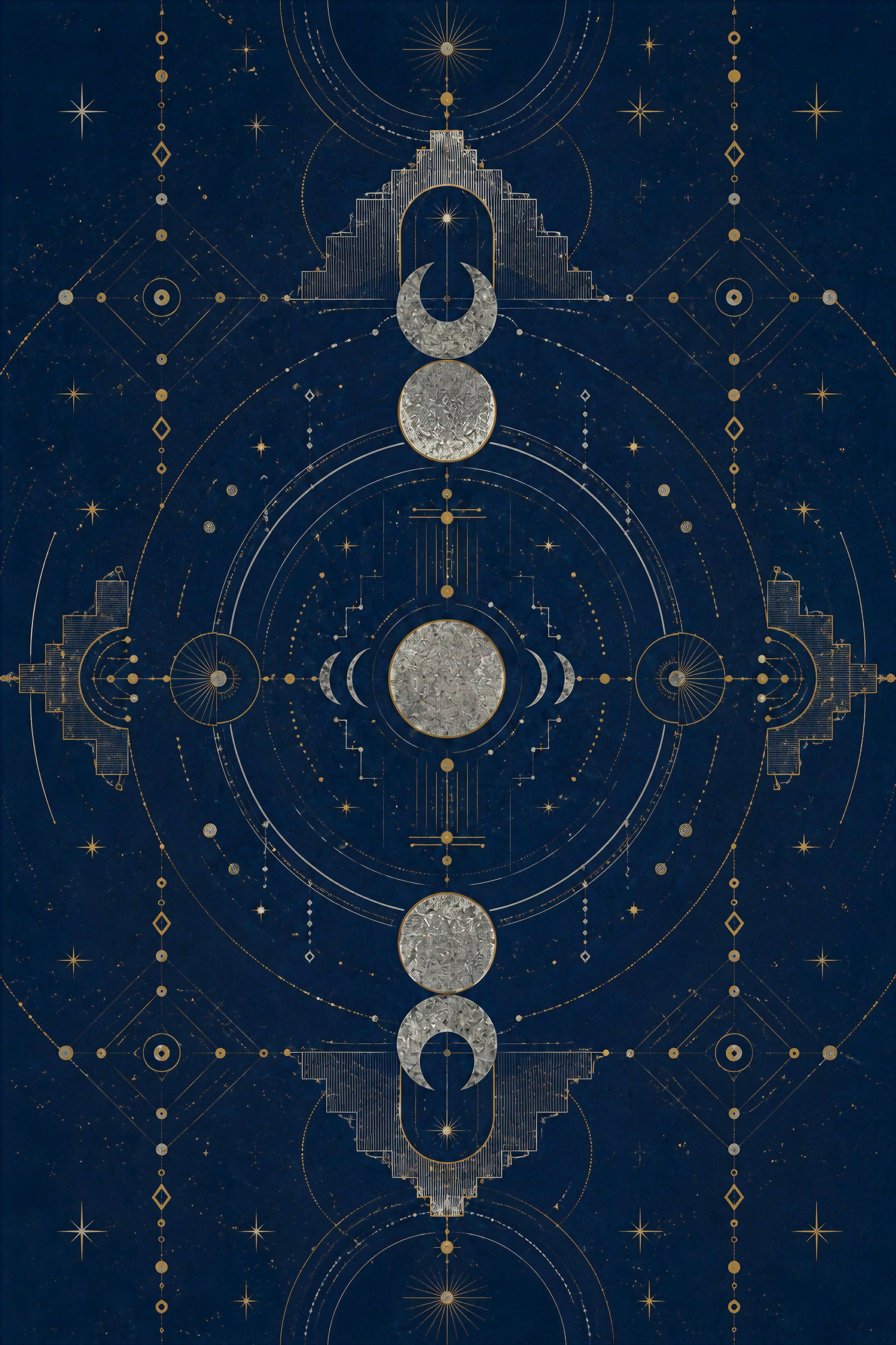 Moon Temple — Sacred Atmosphere — Digital Print