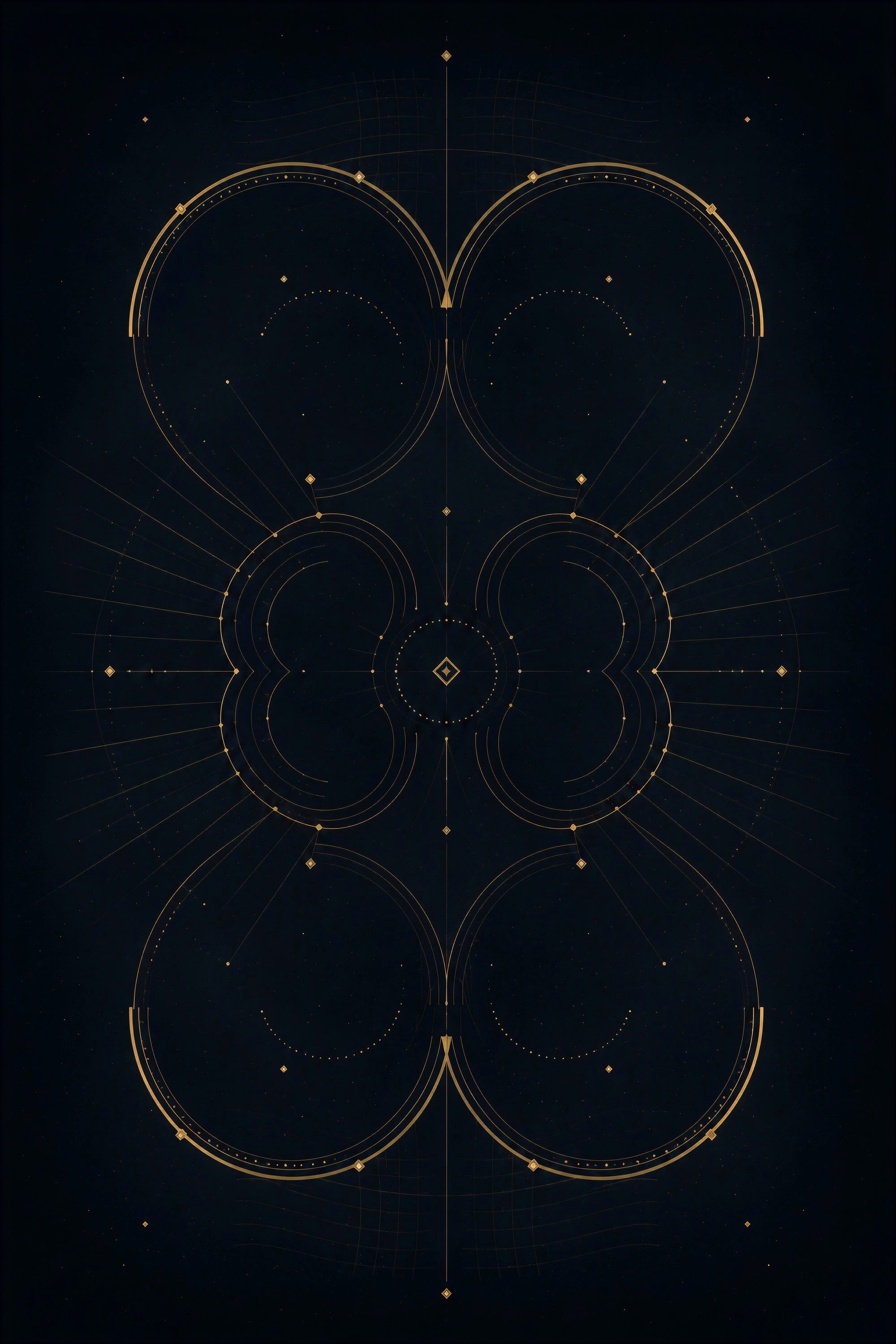 Obsidian Orbit — Midnight Atlas — Digital Print