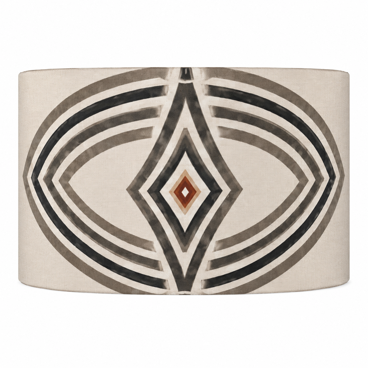 Zebra Rhythm – Monochrome Loom – Drum Lamp Shade