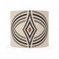 Zebra Rhythm – Monochrome Loom – Drum Lamp Shade