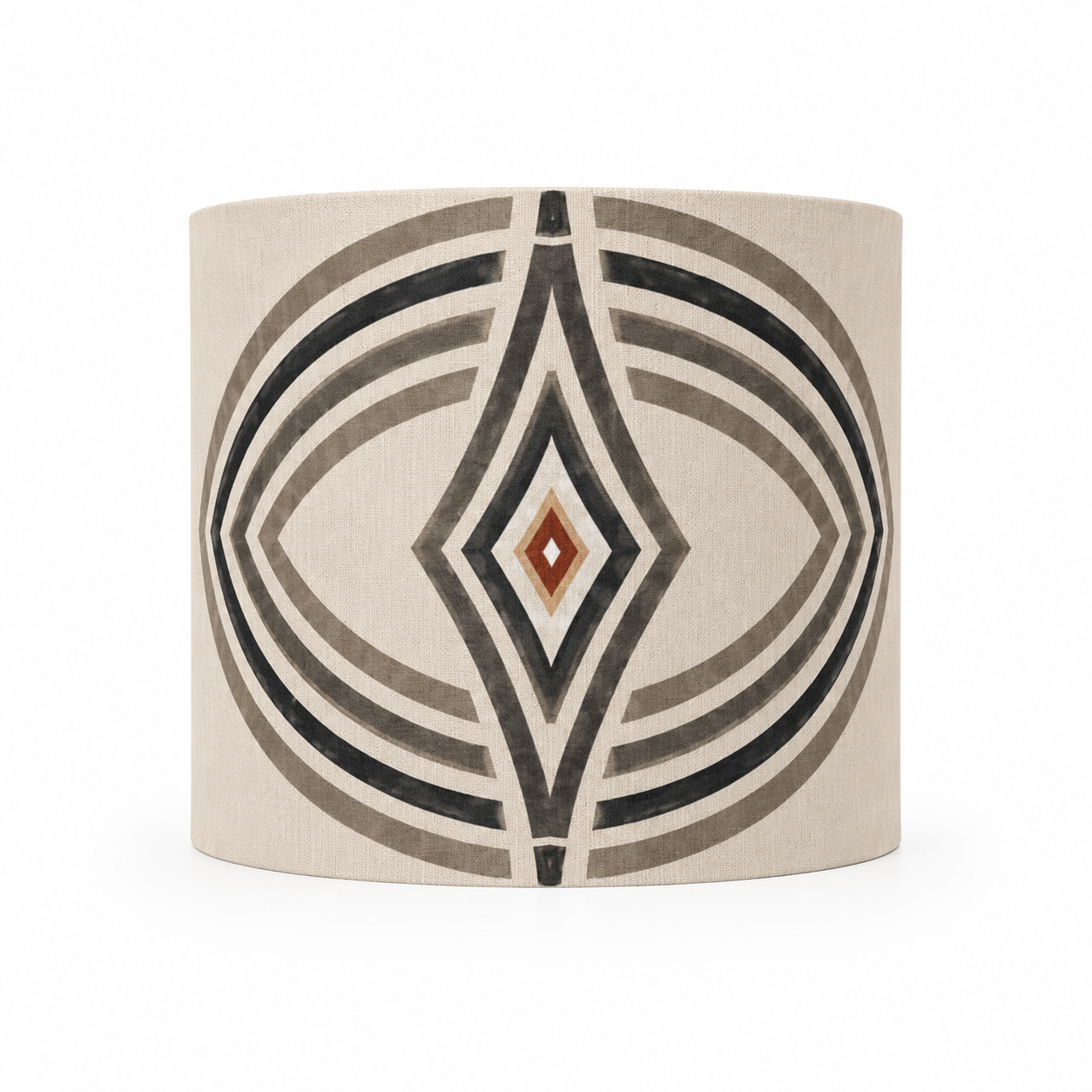 Zebra Rhythm – Monochrome Loom – Drum Lamp Shade