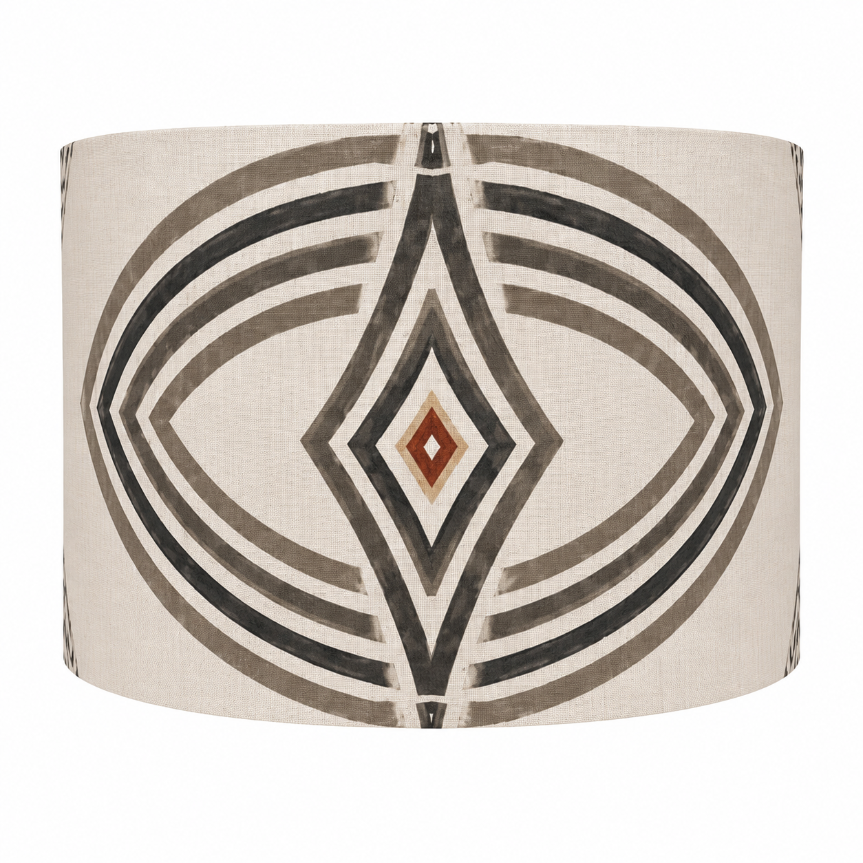 Zebra Rhythm – Monochrome Loom – Drum Lamp Shade