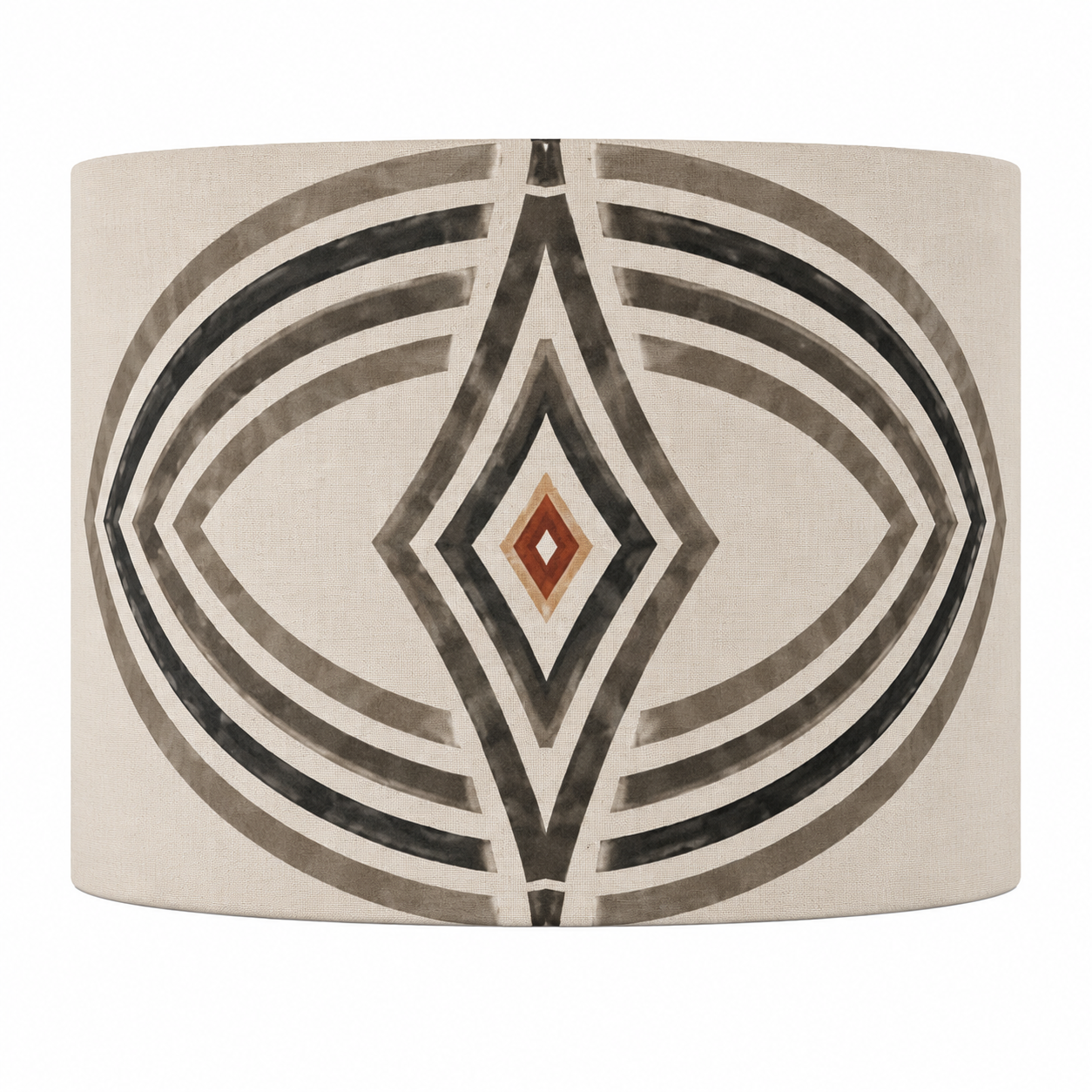Zebra Rhythm – Monochrome Loom – Drum Lamp Shade