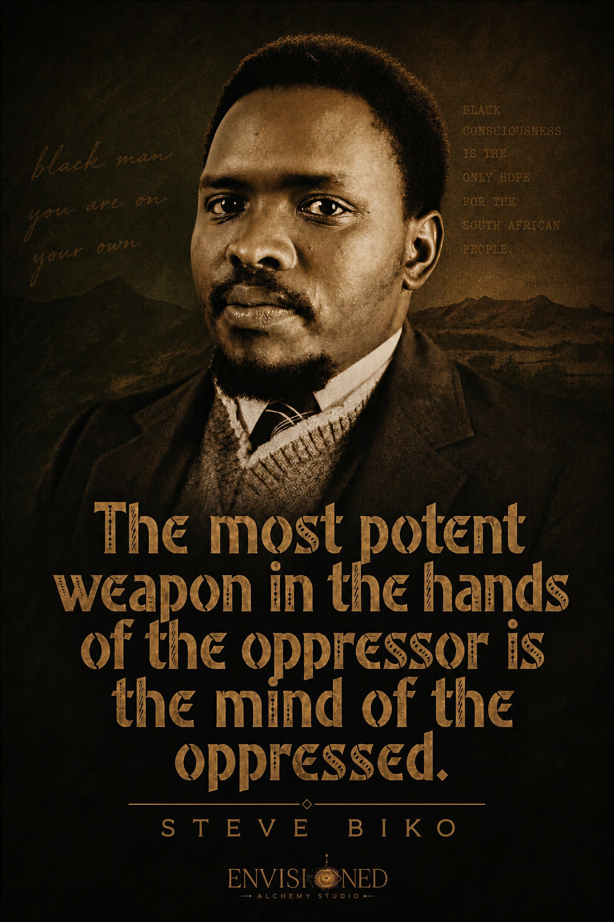 Steve Biko — Legacy Speaks — Digital Print
