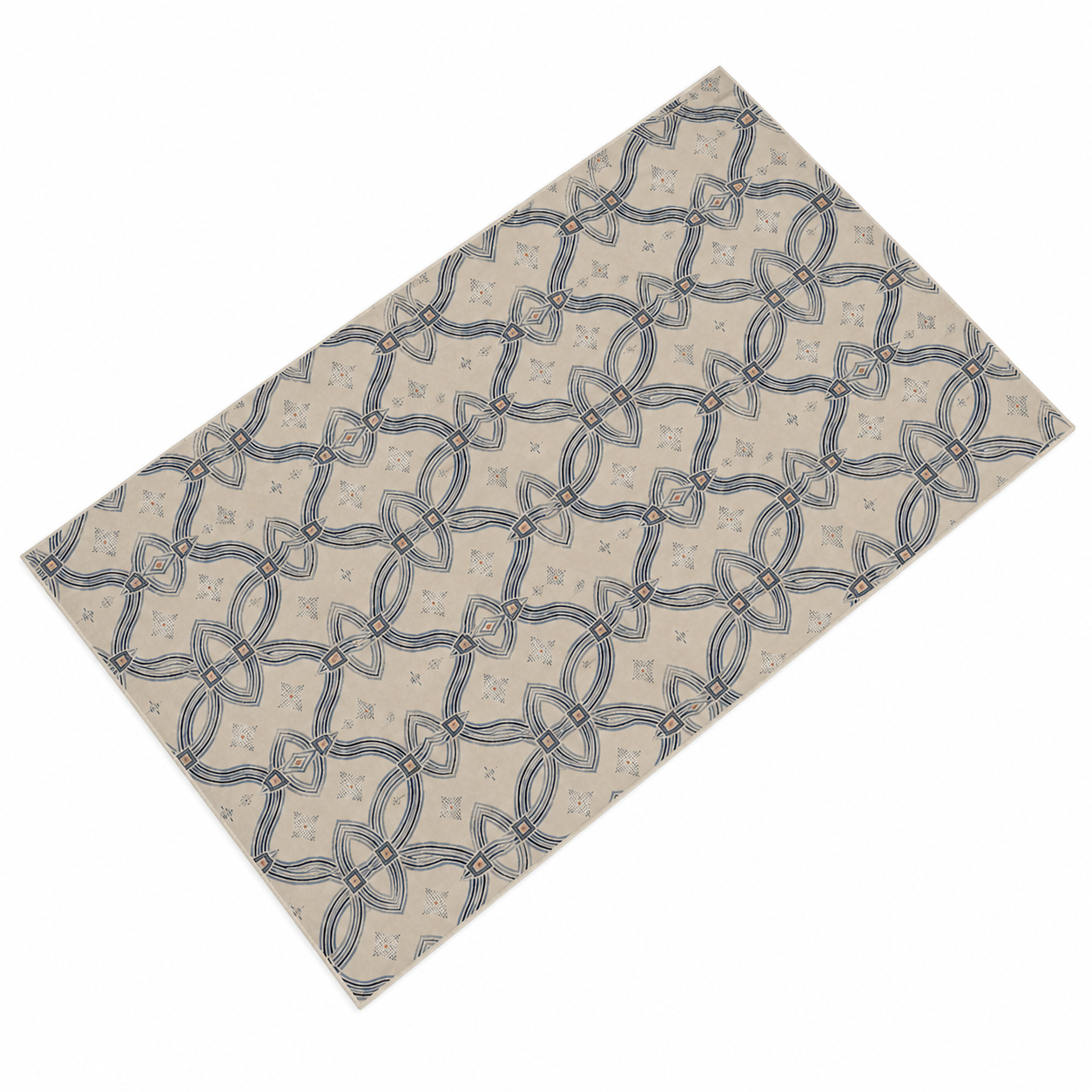 Zebra Rhythm Indigo Weave — Bath Towel