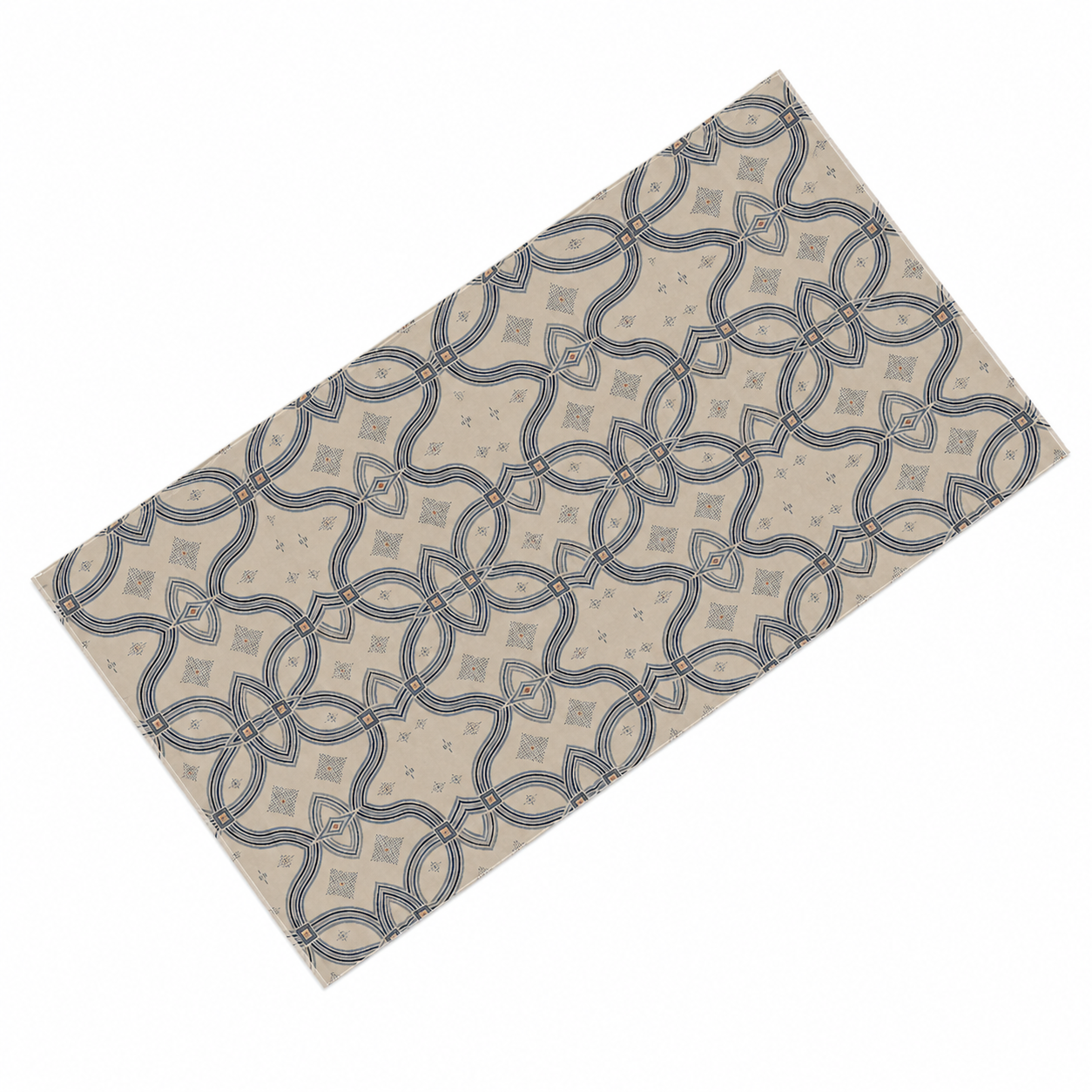 Zebra Rhythm Indigo Weave — Bath Towel