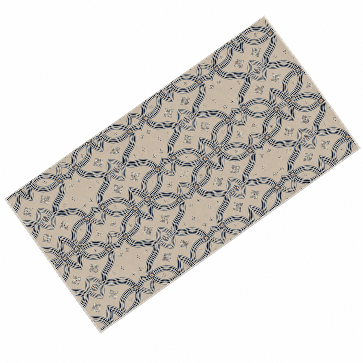 Zebra Rhythm Indigo Weave — Bath Towel