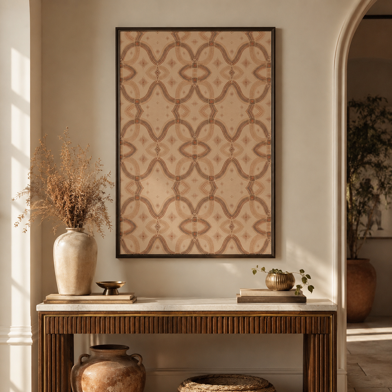 Terracotta Junction — Zebra Rhythm — Fine Art Giclée Print