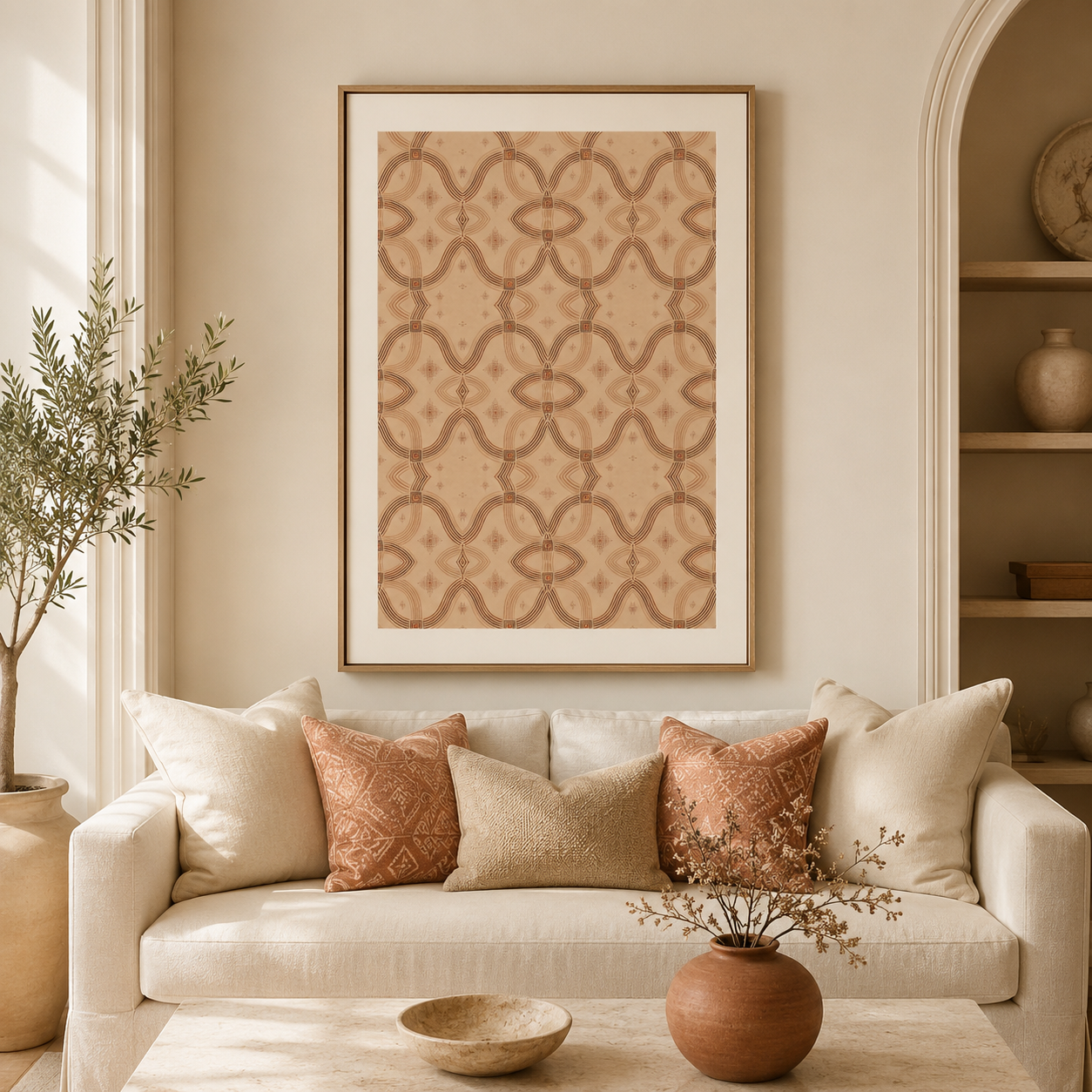 Terracotta Junction — Zebra Rhythm — Fine Art Giclée Print