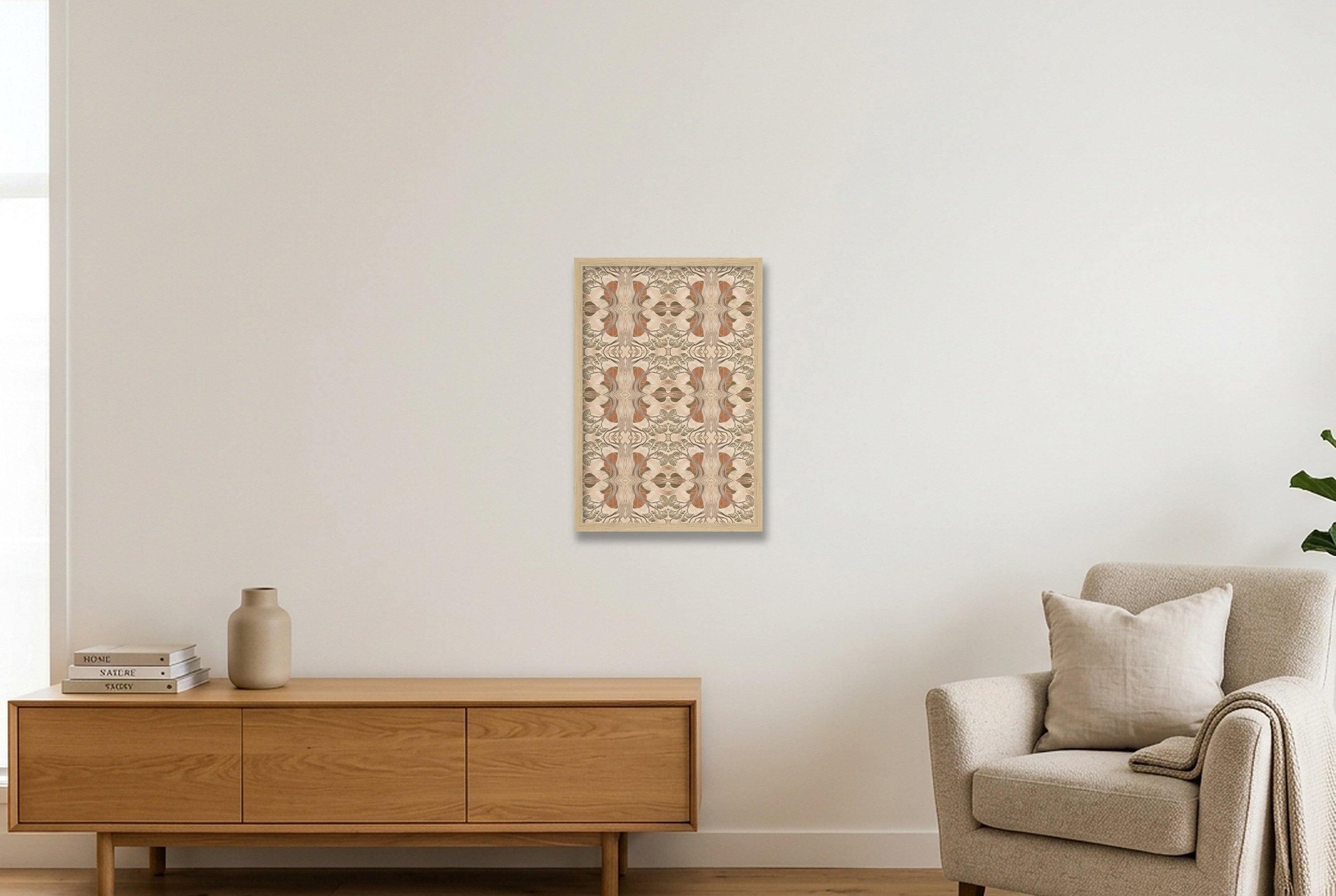 Botanical Tree Botanical Archive — 30×45cm, 12×18" Oak Frame