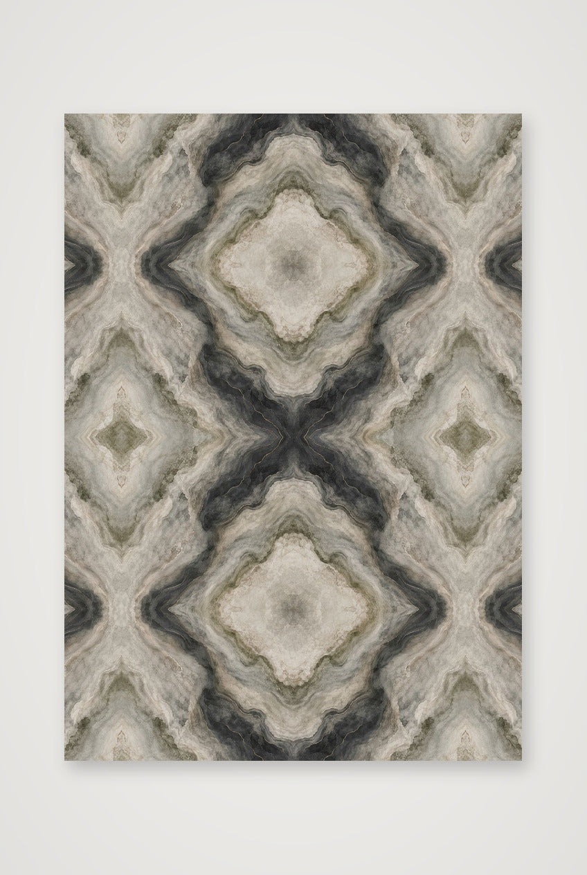 Sage Onyx Marble Water and Mineral — A4 (21×30cm, 8×12") Print only