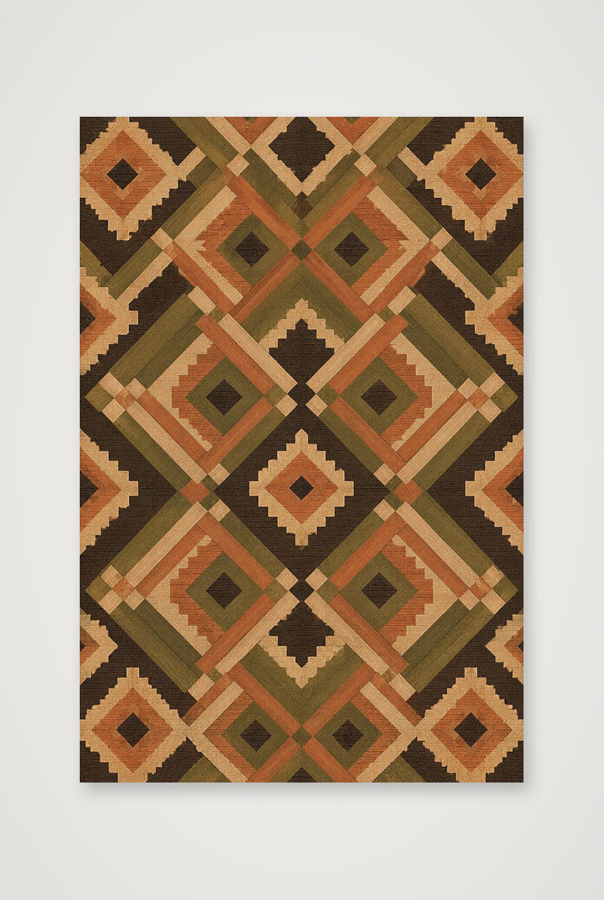 Earth Diamond Heritage Weave — 30×45cm, 12×18" Print only