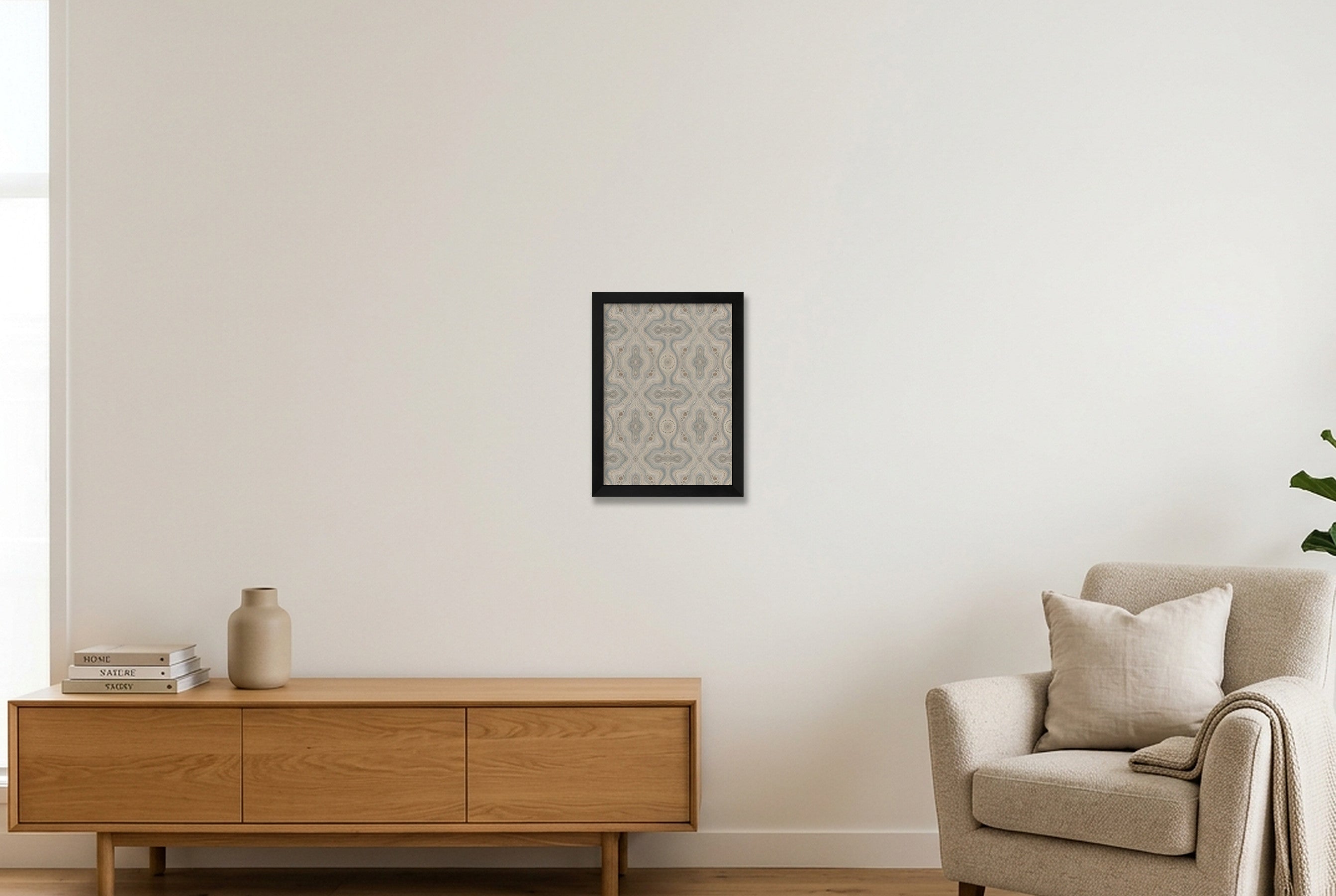Riverbed Memory Elephant Memory — A4 (21×30cm, 8×12") Black Frame