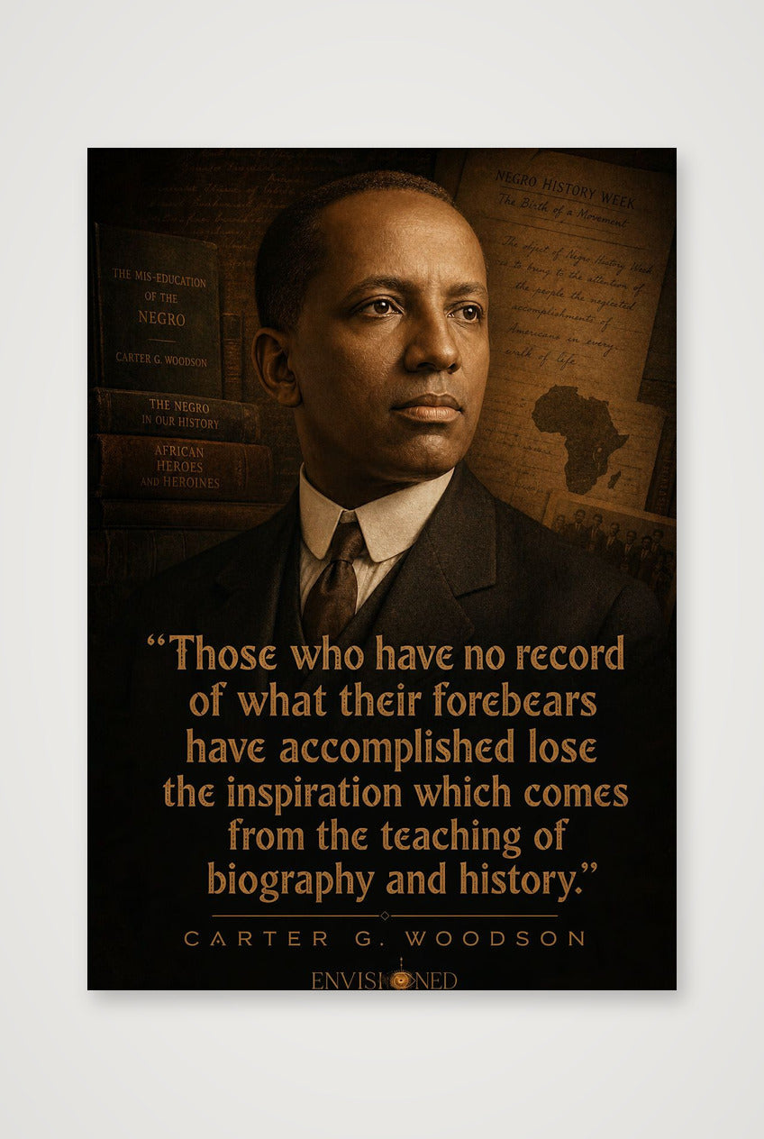 Carter_G_Woodson_Legacy_speaks — 70×100cm, 28×39" Print only