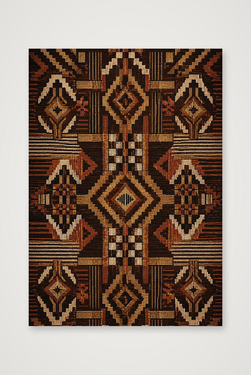 Copper Kente Heritage Weave — 70×100cm, 28×39" Print only