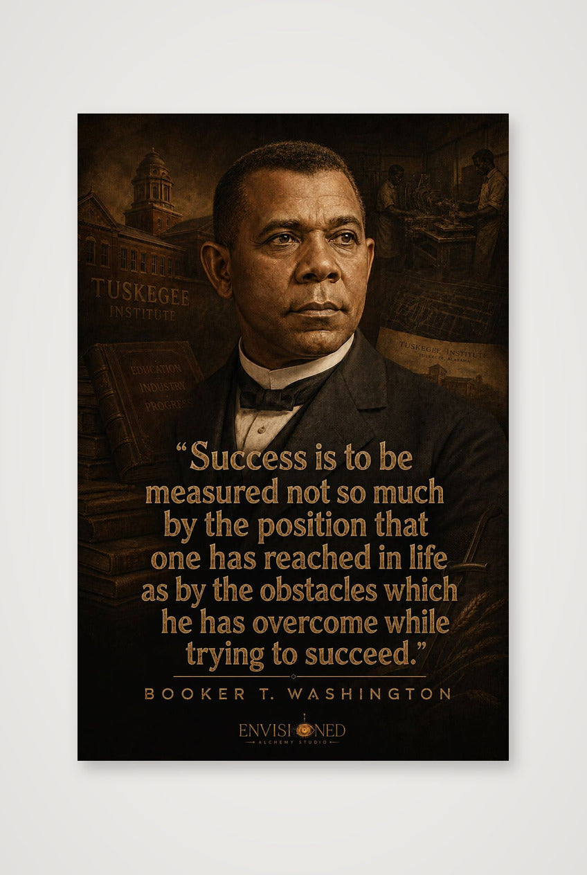 Booker_T_Washington_Legacy_speaks — 30×45cm, 12×18" Print only