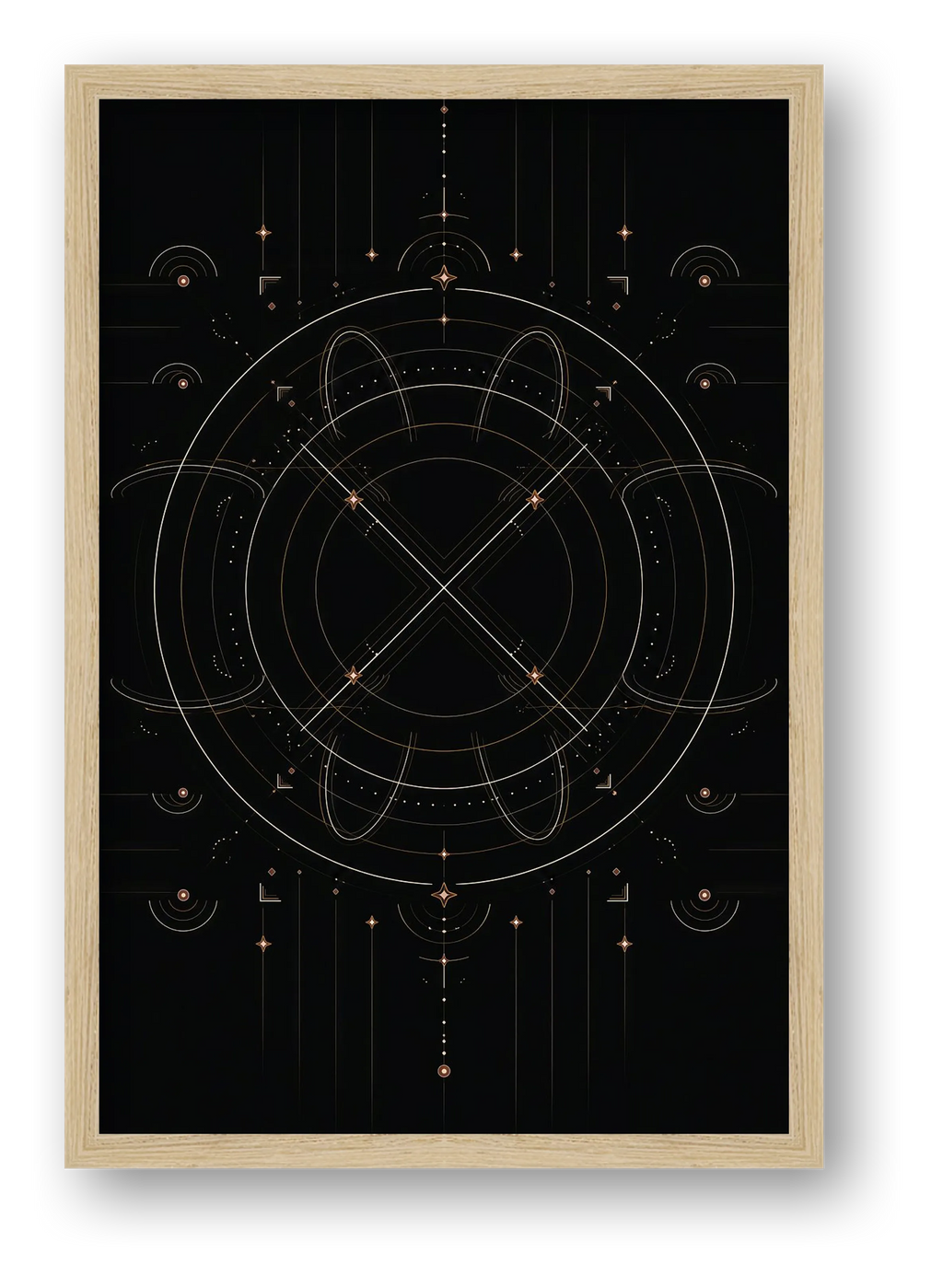 Eclipse Midnight Atlas — framed