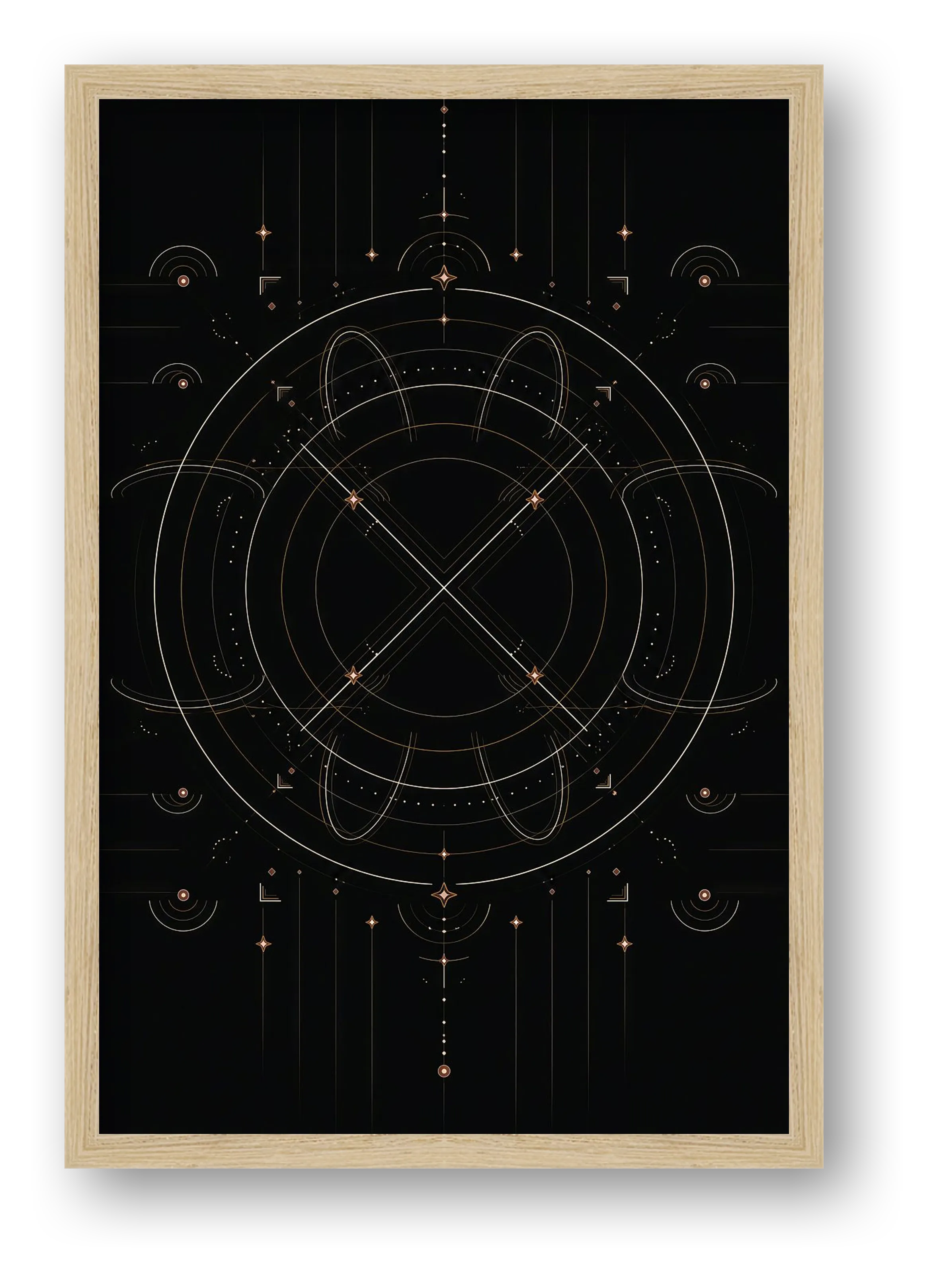 Eclipse Midnight Atlas — framed