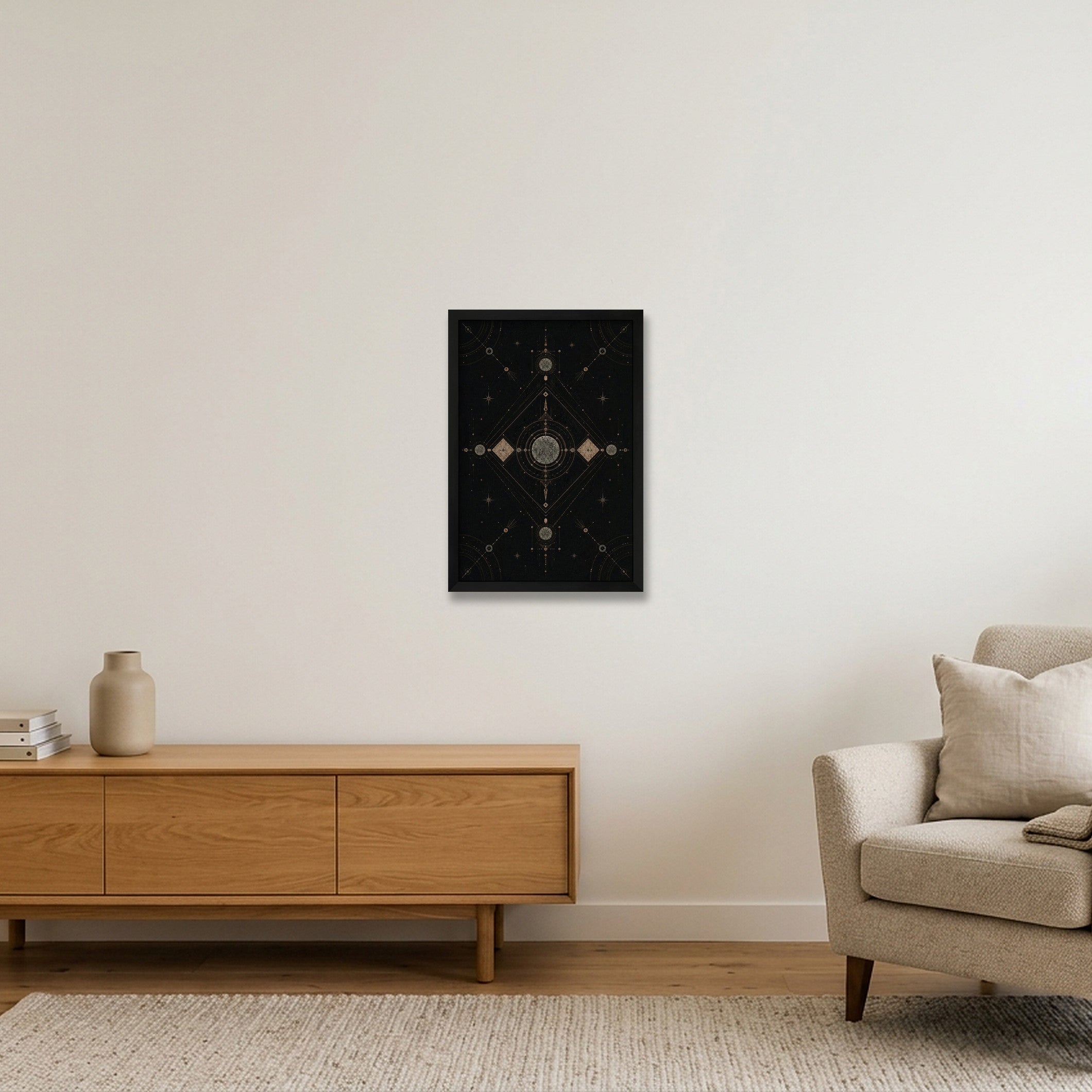 Elemental Axis Sacred Atmosphere — 30×45cm, 12×18" Black Frame