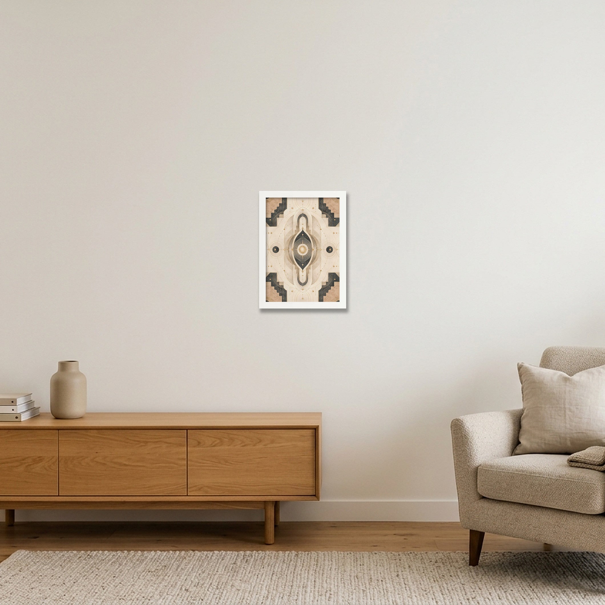Aura Gate Sacred Atmosphere — A4 (21×30cm, 8×12") White Frame