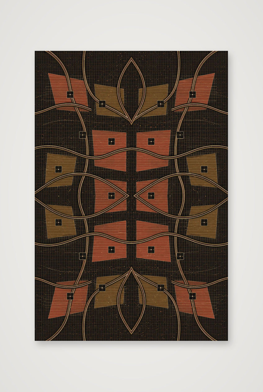 Kora Weave Earthline — 30×45cm, 12×18" Print only