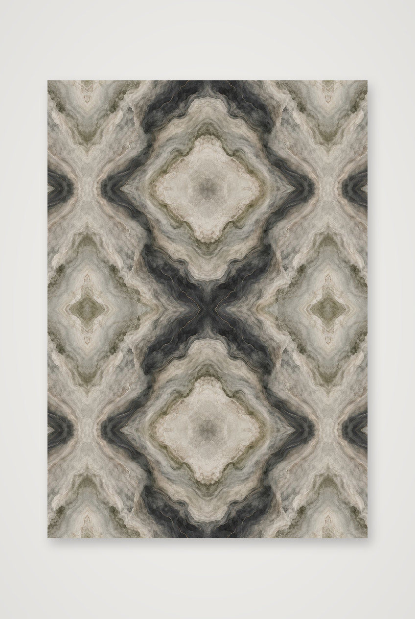 Sage Onyx Marble Water and Mineral — 70×100cm, 28×39" Print only