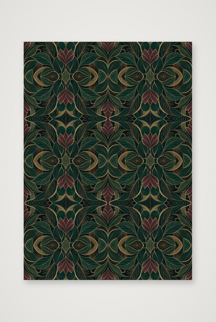 Emerald Plum Botanical Archive — A4 (21×30cm, 8×12") Print only