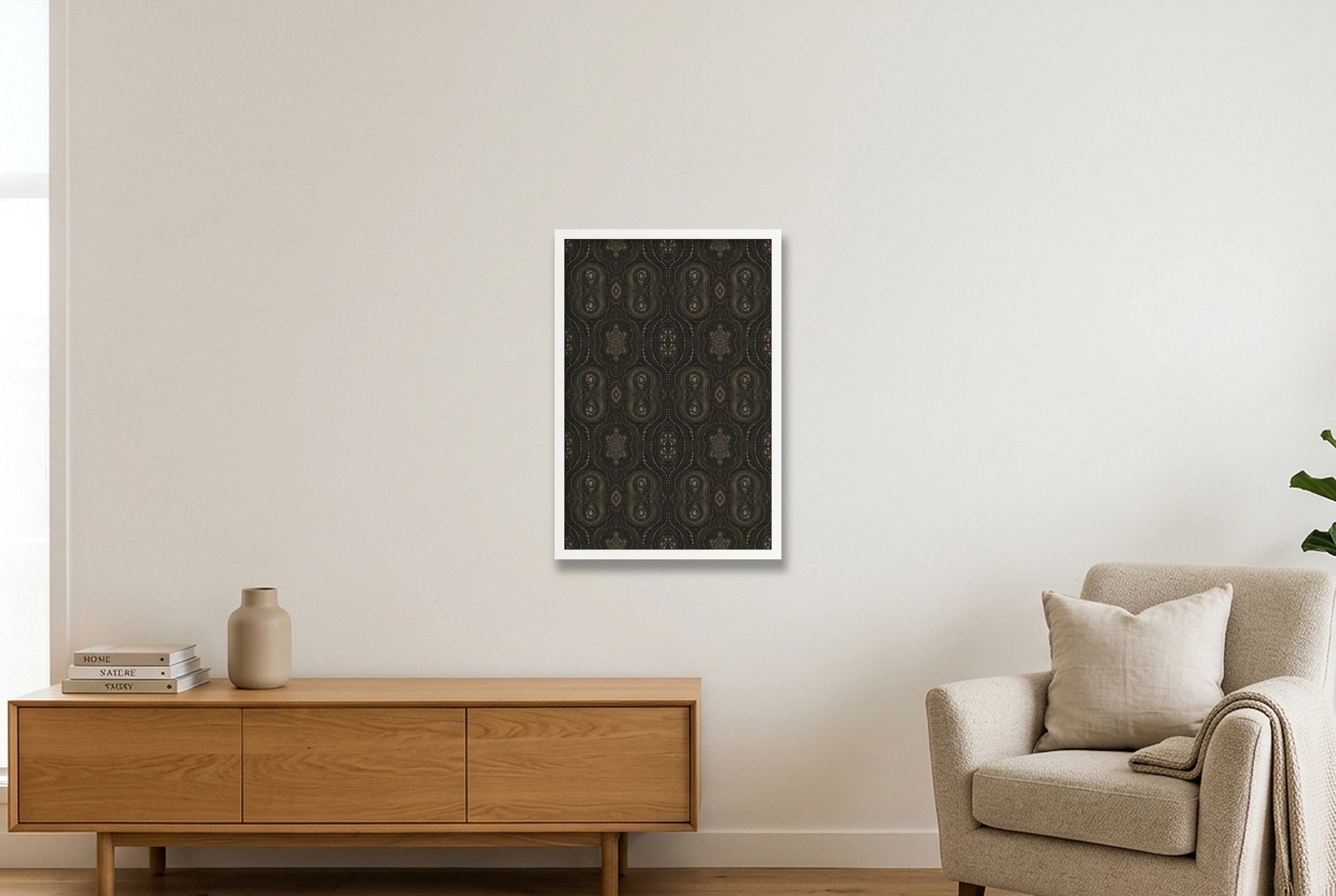 Night Terrain Elephant Memory — 40×60cm, 16×24" White Frame