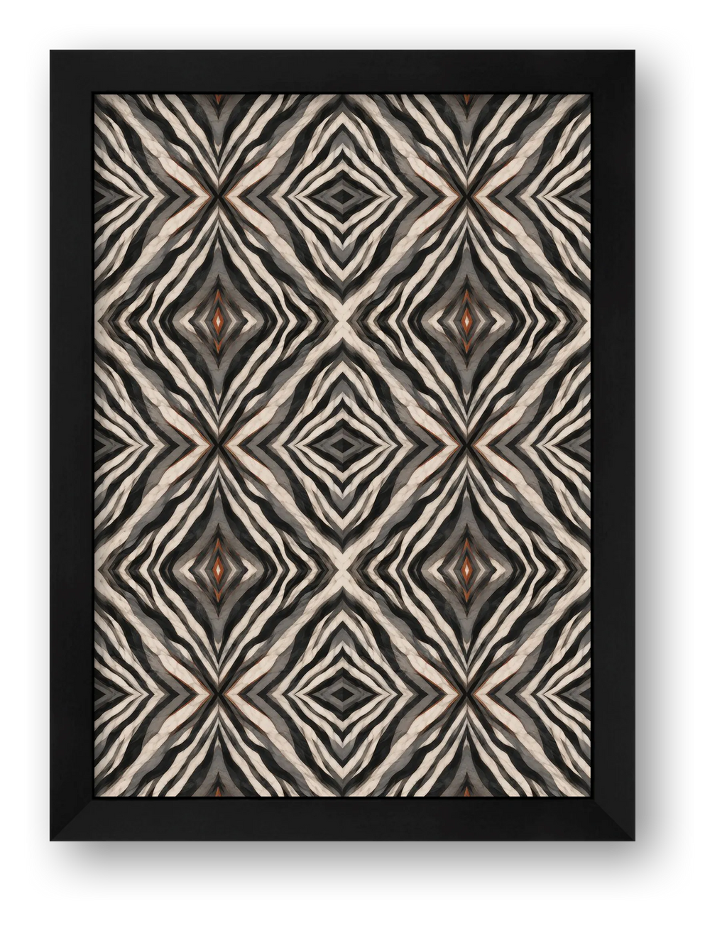 Zebra Stripes Animal Signal — framed