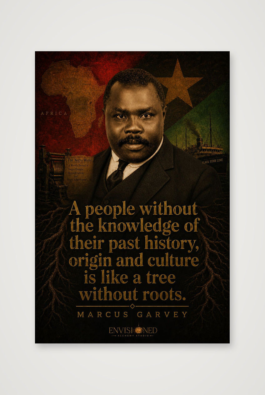 Marcus_Garvey_Legacy_speaks — 40×60cm, 16×24" Print only