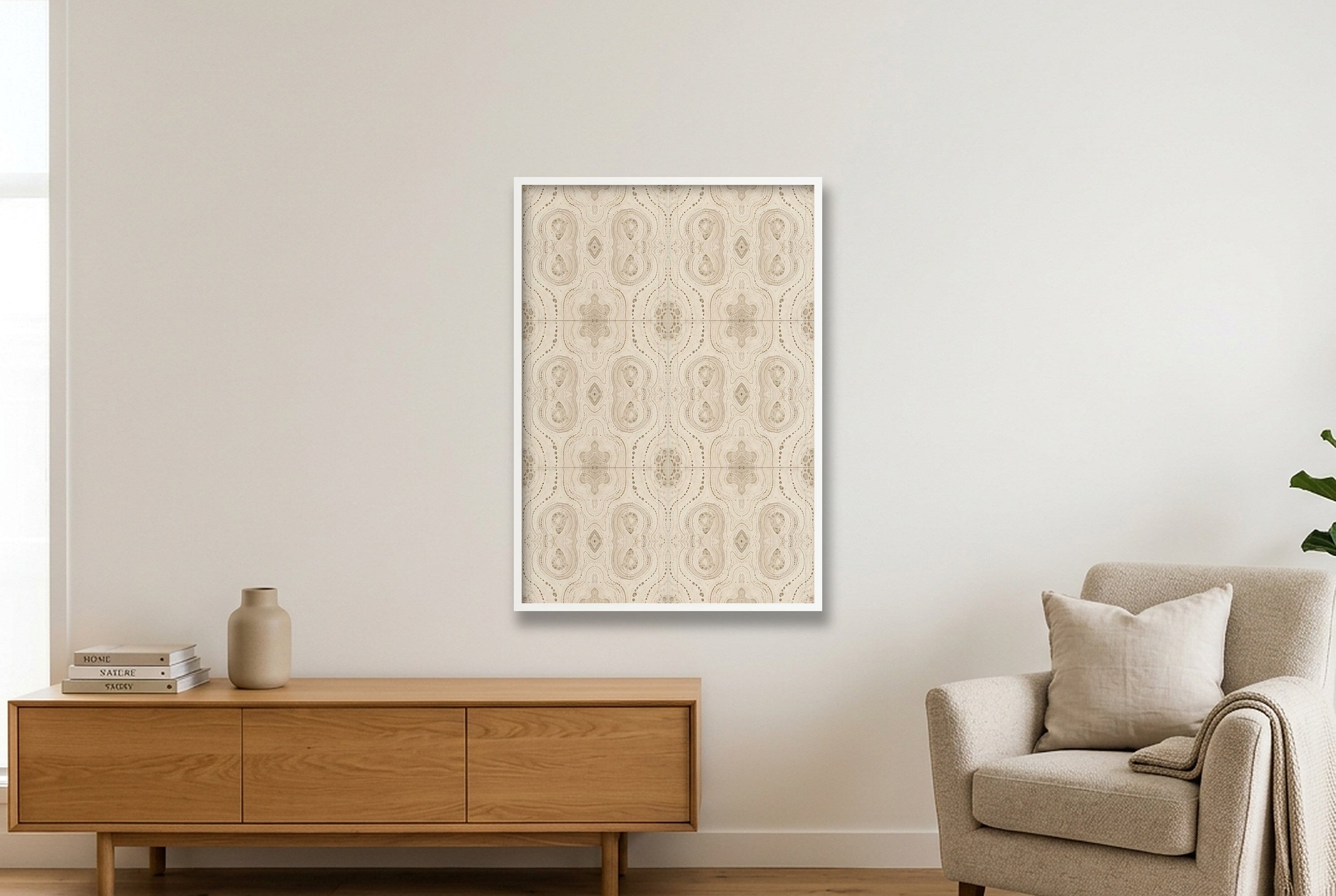 Stone Archive Elephant Memory — 70×100cm, 28×39" White Frame