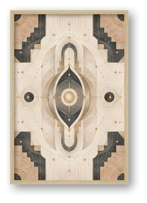 Aura Gate Sacred Atmosphere — framed