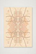 Neutral Terracotta Geometric Wall Art, Minimalist Earth-Tone Giclée Print — Clay Grid — A4 (21×30cm, 8×12") Print only