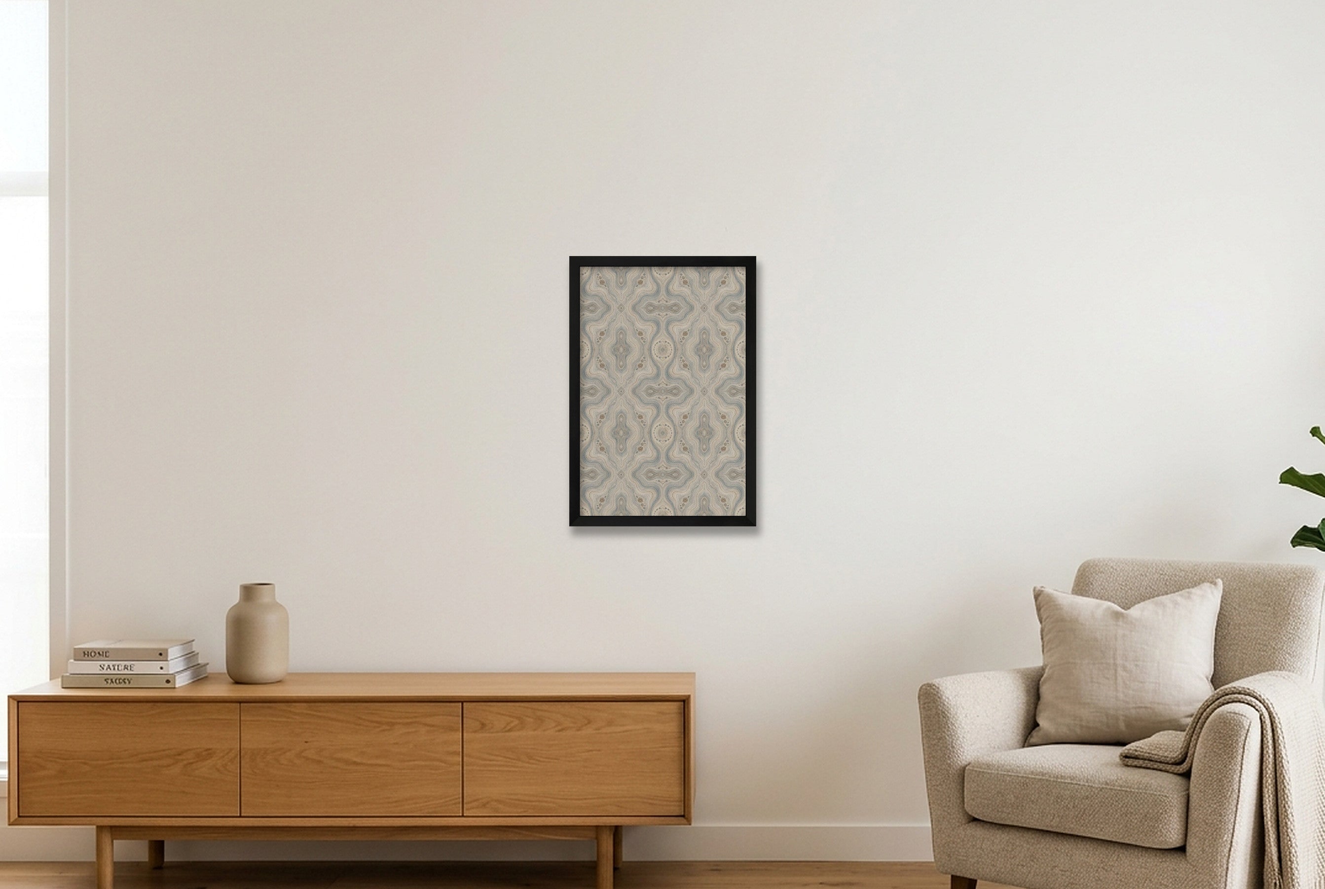 Riverbed Memory Elephant Memory — 30×45cm, 12×18" Black Frame