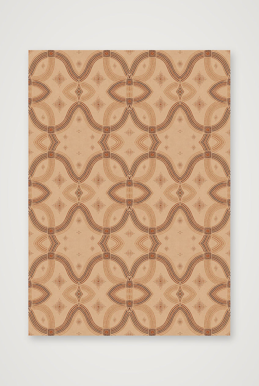 Zebra Rhythm Terracotta — A4 (21×30cm, 8×12") Print only