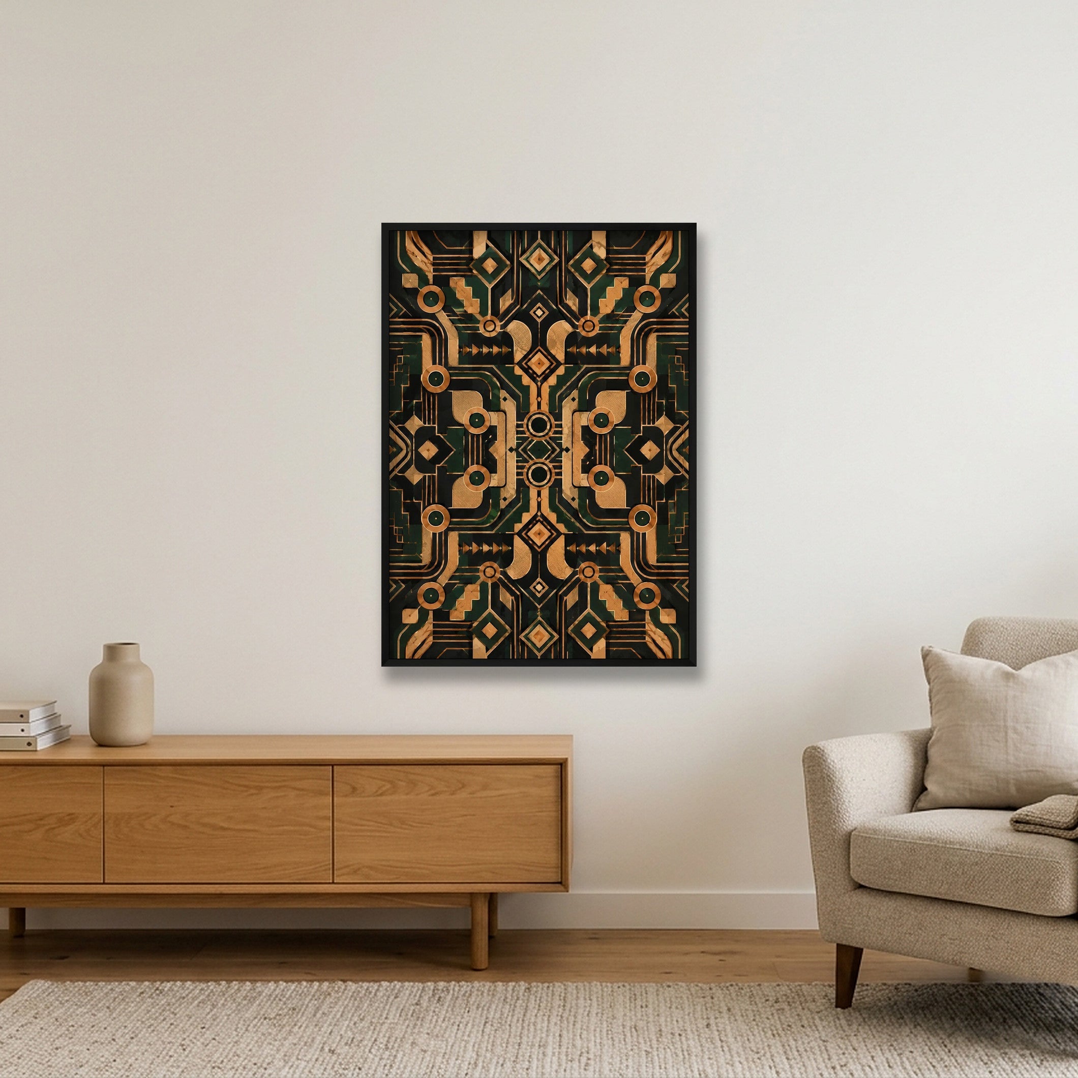 Disapora_Current_Pan_African_Modern — 70×100cm, 28×39" Black Frame