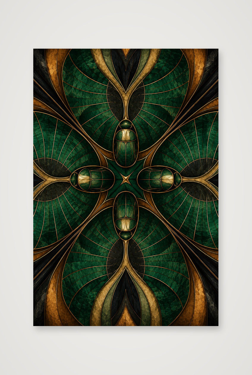 Scarab Shell Animal Signal — 30×45cm, 12×18" Print only