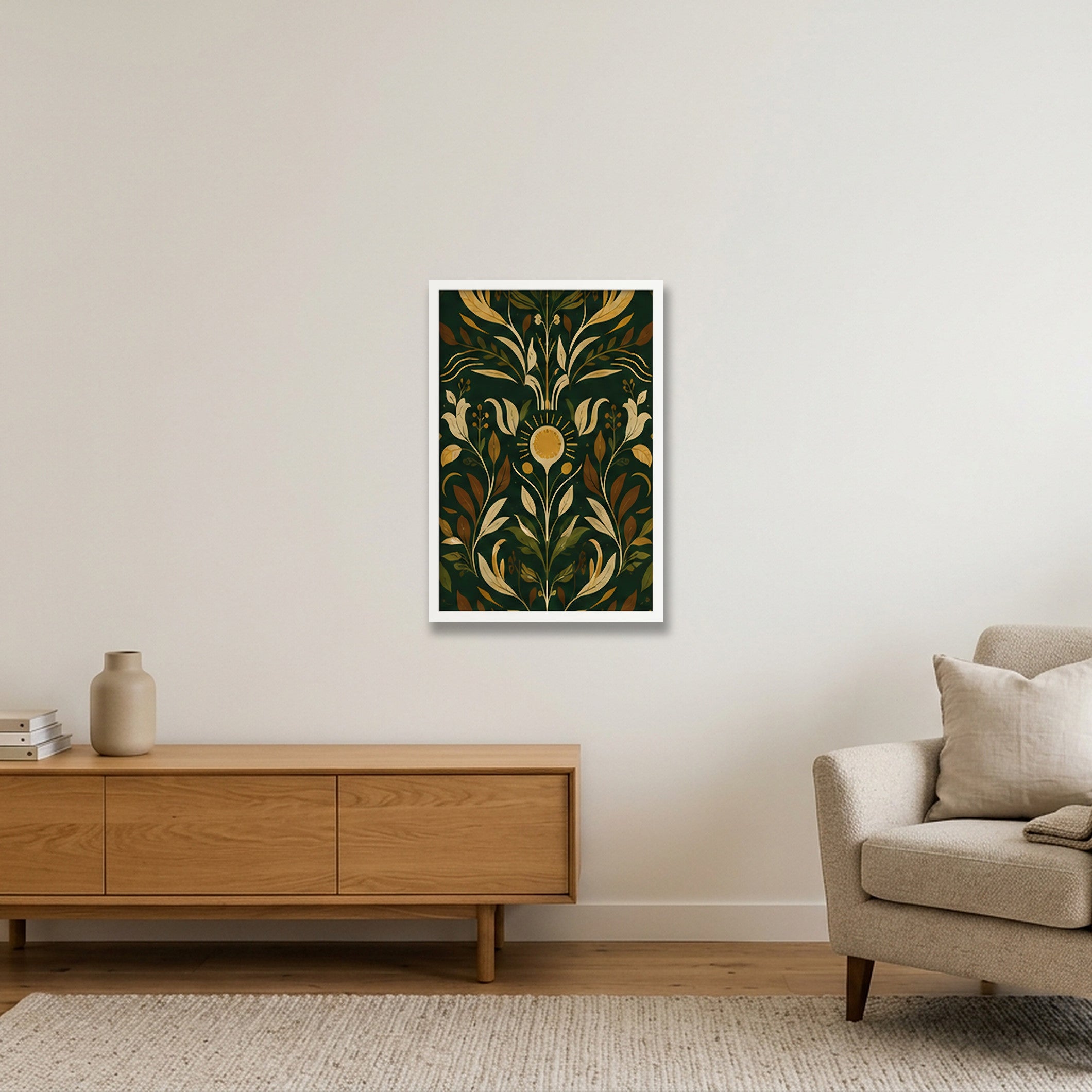 Ital Garden Roots Livity — 40×60cm, 16×24" White Frame