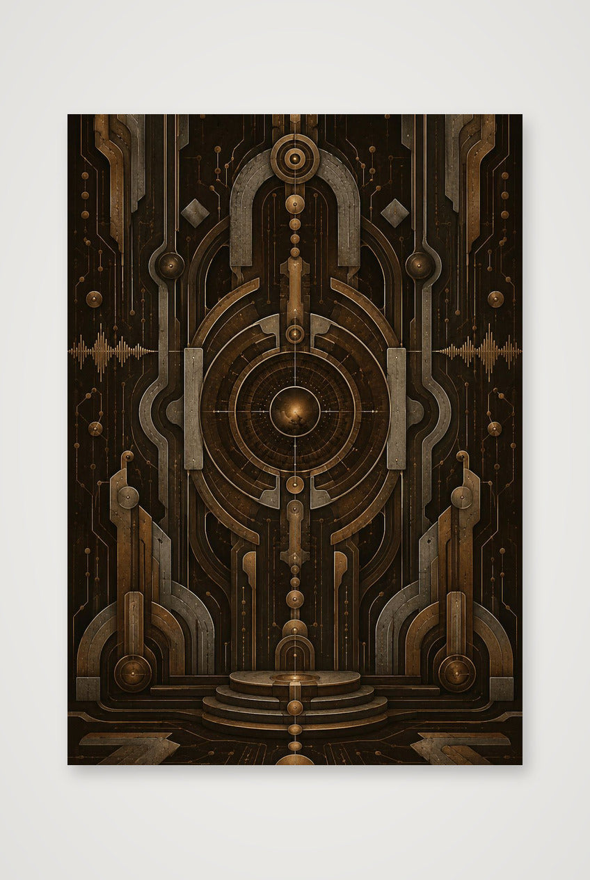 Bronze Portal Afro Future Archive — 70×100cm, 28×39" Print only