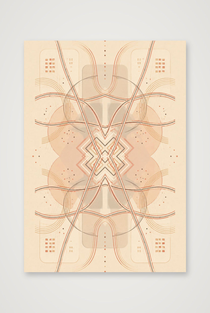 Clay Grid Earthline — 70×100cm, 28×39" Print only