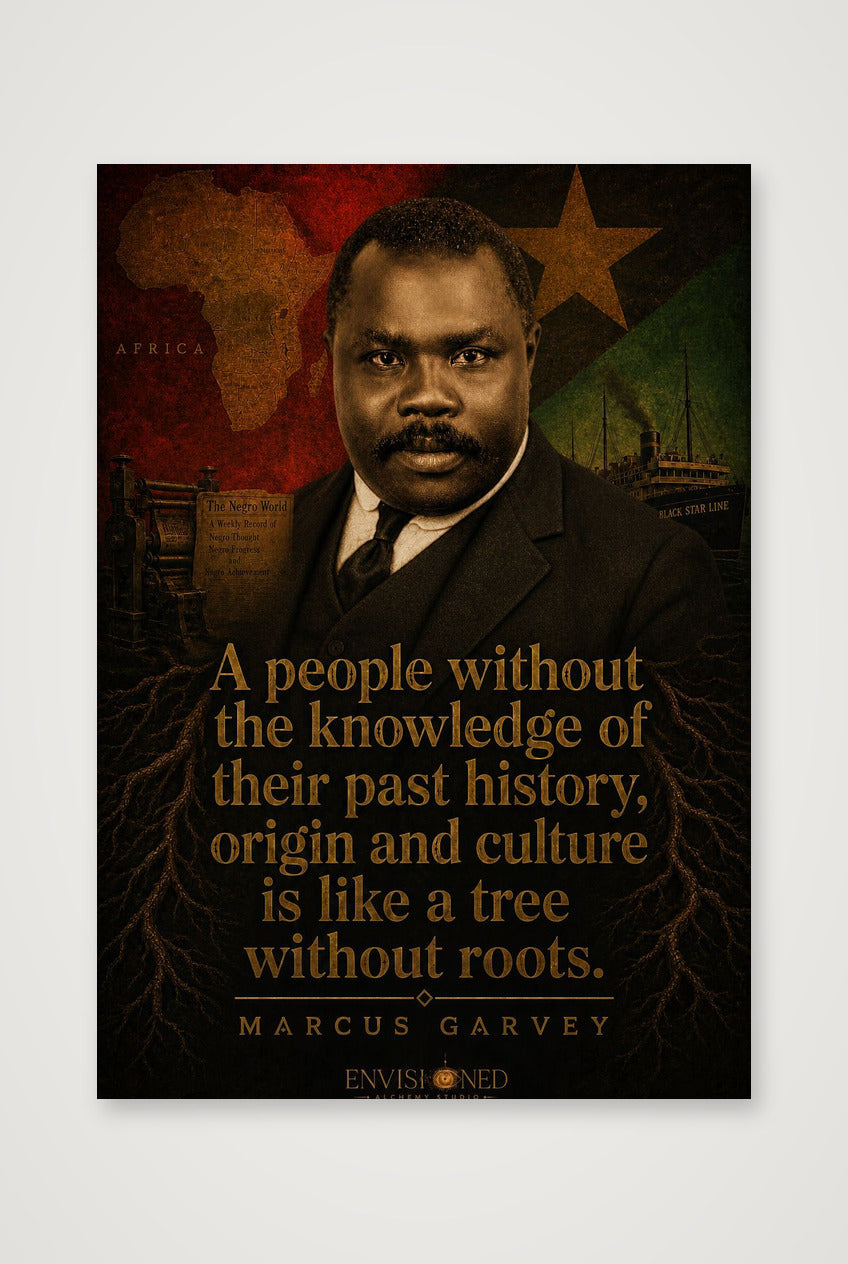 Marcus_Garvey_Legacy_speaks — 70×100cm, 28×39" Print only