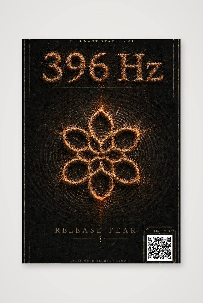 396 HZ Resonant States Frequency Cymatic — A4 (21×30cm, 8×12") Print only