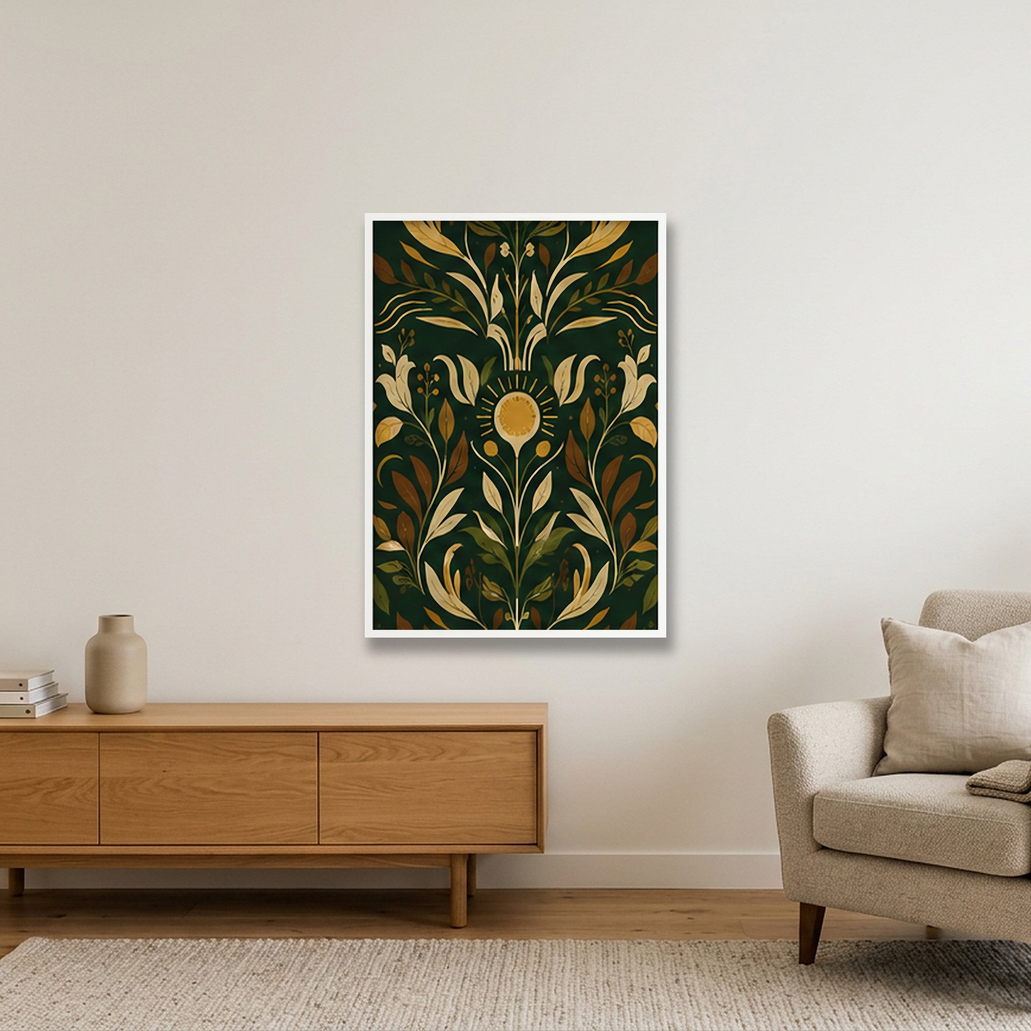 Ital Garden Roots Livity — 70×100cm, 28×39" White Frame